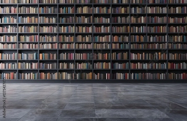 Obraz Empty Library Hallway