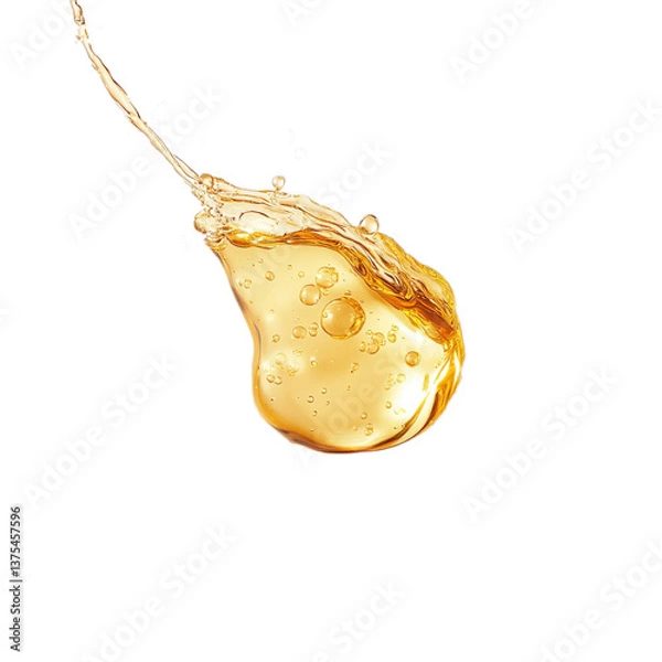 Obraz Oil drop, isolated, no background.