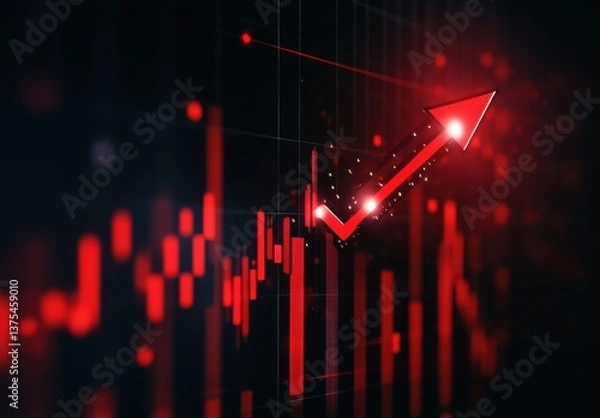 Obraz Rising Financial Trends Illuminated