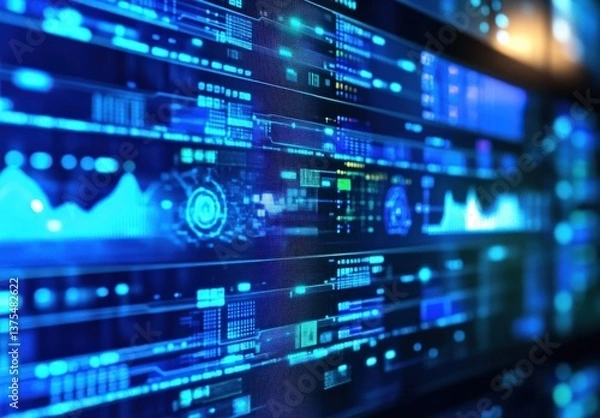 Fototapeta Digital Interface Technology Display