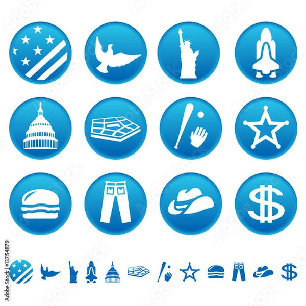 Obraz American symbols