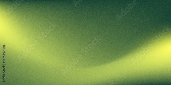 Obraz gradient background transitioning from yellow to green with a grainy texture, suitable for festive and creative designs. Use this vibrant backdrop for digital art, posters