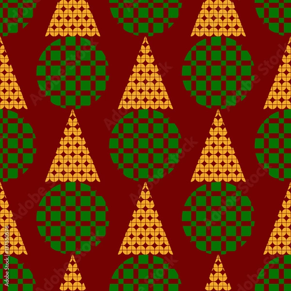 Fototapeta Colored circles and triangles