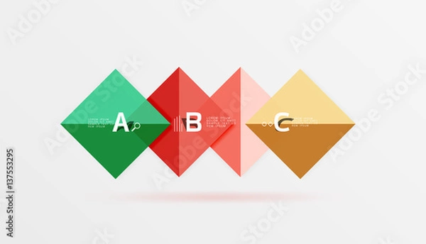 Fototapeta Vector square banner