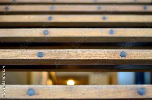 Obraz Pattern formed by Wooden Stairs