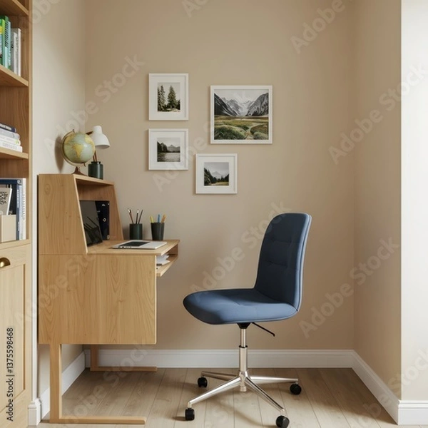 Obraz Cozy Home Office Workspace Corner.