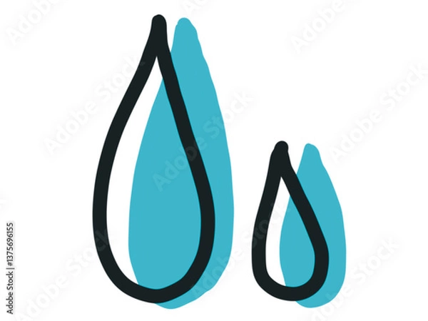 Obraz 色付き汗のマーク