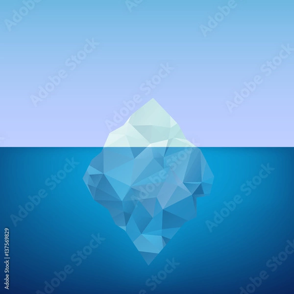 Fototapeta Iceberg. Vector illustration.