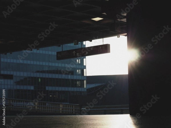 Obraz empty parking lot