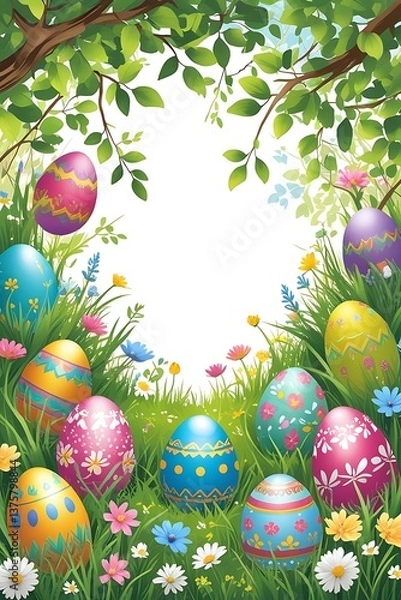 Fototapeta Easter egg background
