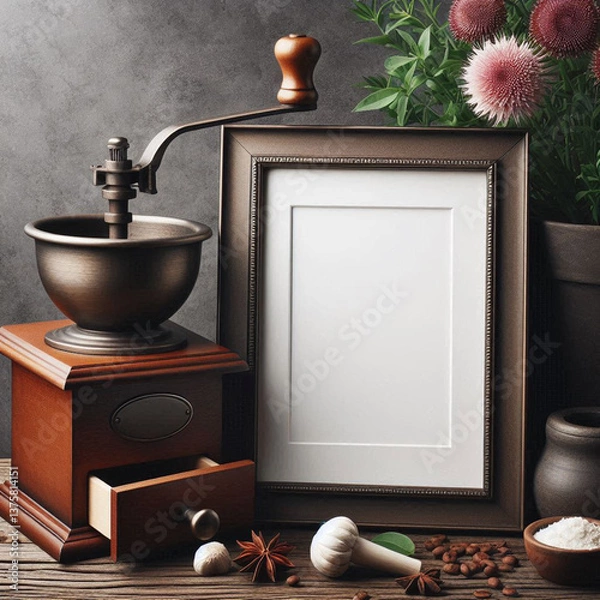 Obraz coffee grinder and coffee beans