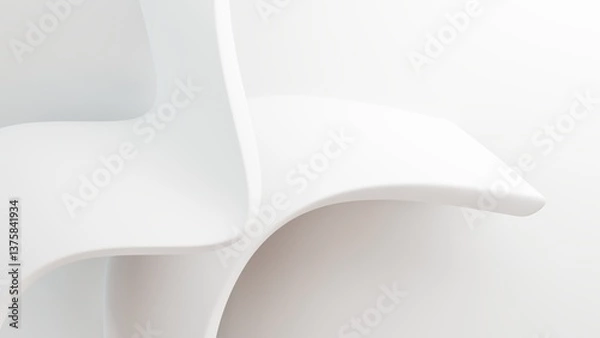 Obraz abstract white paper on white background