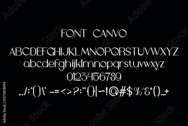 Obraz Font Canvo