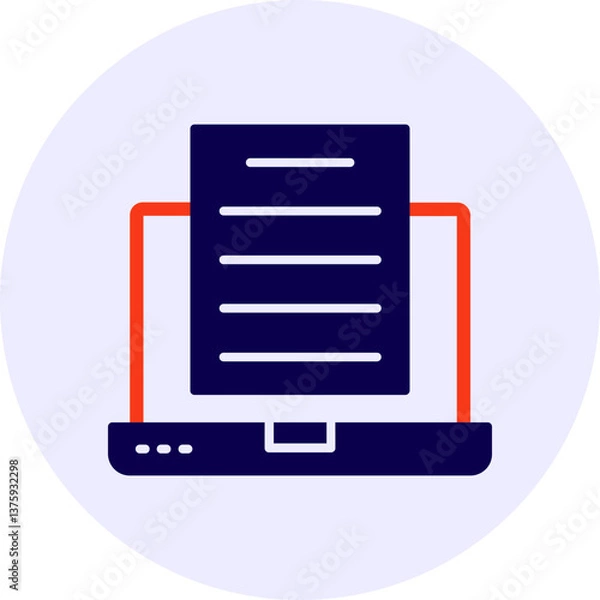 Obraz Article vector Icon Desing