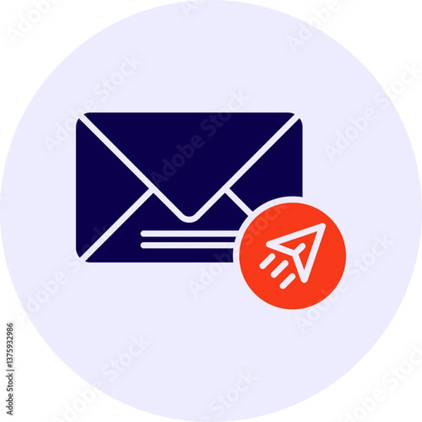 Obraz Send Mail Vector Icon Design