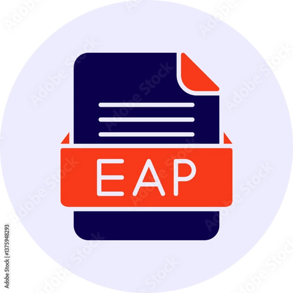 Obraz EAP File Format Vector Icon Design