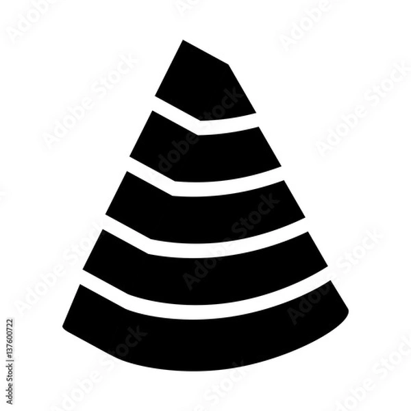 Fototapeta pyramid emblem infographic icon vector illustration design