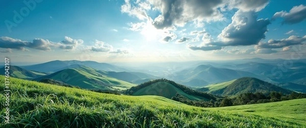 Fototapeta 정상의 풍경