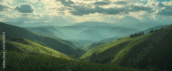 Fototapeta 정상의 풍경