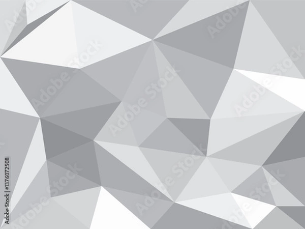 Obraz Elegant Polygonal Grayscale Abstract Background