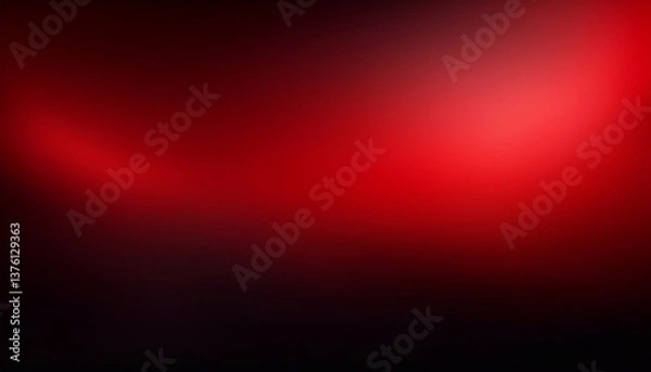 Fototapeta Red and black gradient creating dramatic background for design projects