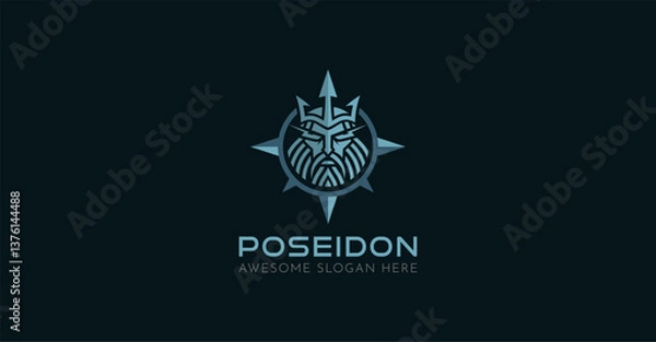 Obraz Neptune Poseidon Logo