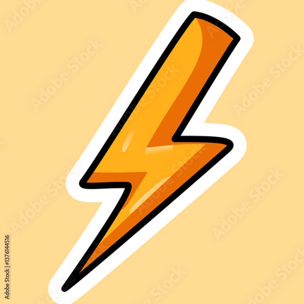 Obraz lightning bolt icon