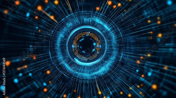 Fototapeta abstract technology background