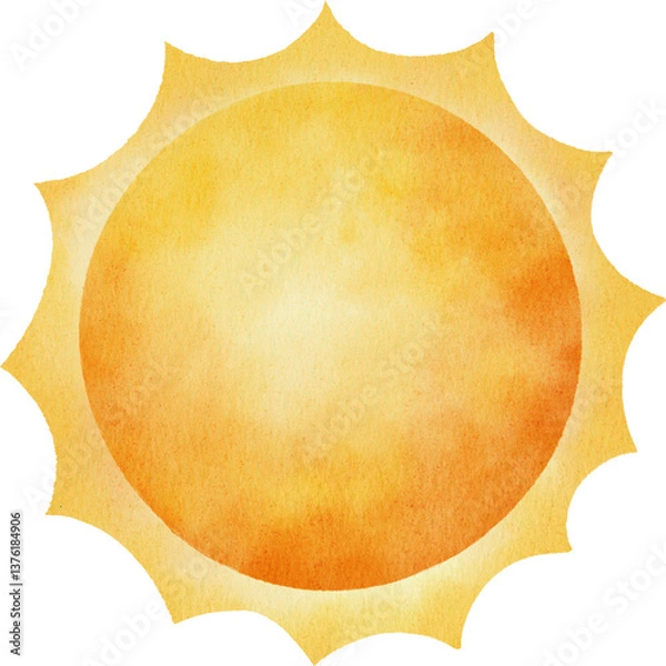 Obraz watercolor sun