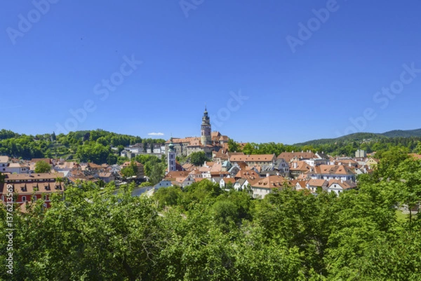 Fototapeta Cesky Krumlov, Krumau, Moldau, Tschechische Republik, Südböhme