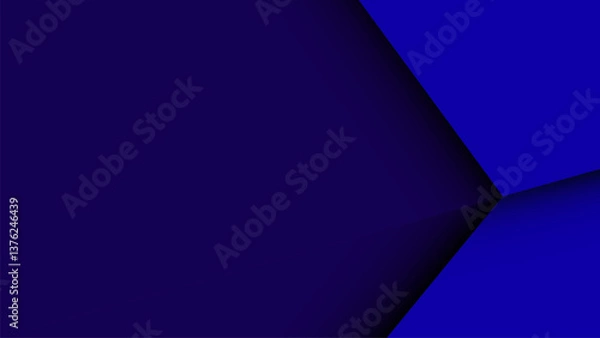 Fototapeta A bold blue papercut background with smooth layered lines. Perfect for branding, web, social media, and prints. Scalable vector with modern abstract texture for creative projects