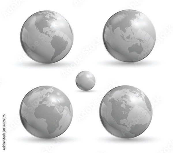 Fototapeta Metal globes