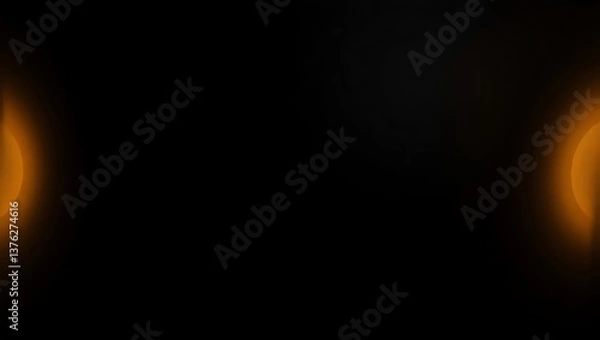 Fototapeta A sophisticated black background with soft golden gradients, creating a luxurious atmospheric effect