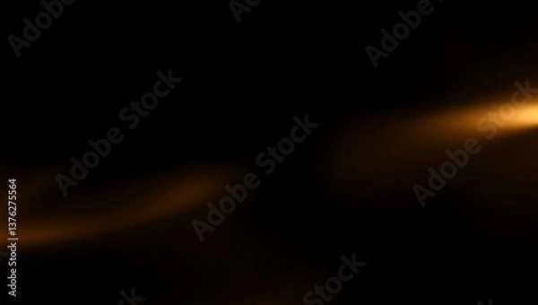 Fototapeta A sophisticated black background with soft golden gradients, creating a luxurious atmospheric effect