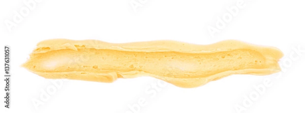 Obraz Line of frosting cream isolated