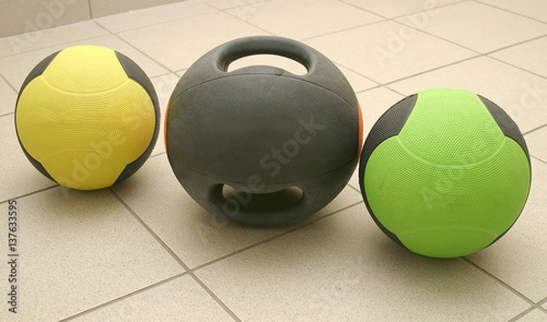 Fototapeta Gymnastic balls