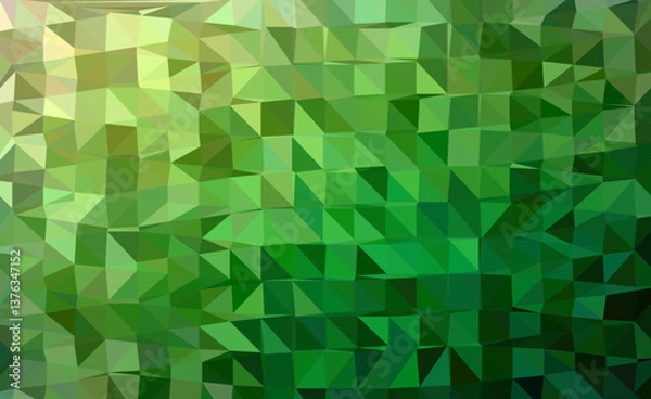 Obraz Green polygonal Mosaic Background, Creative Design Templates.