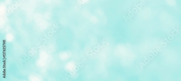 Fototapeta Abstract blur focus mint green Bokeh leaf spring nature light eco Blue foliage background concept cool summer texture, bio spring calm day, organic health in turquoise wallpaper, blurred park leaf.