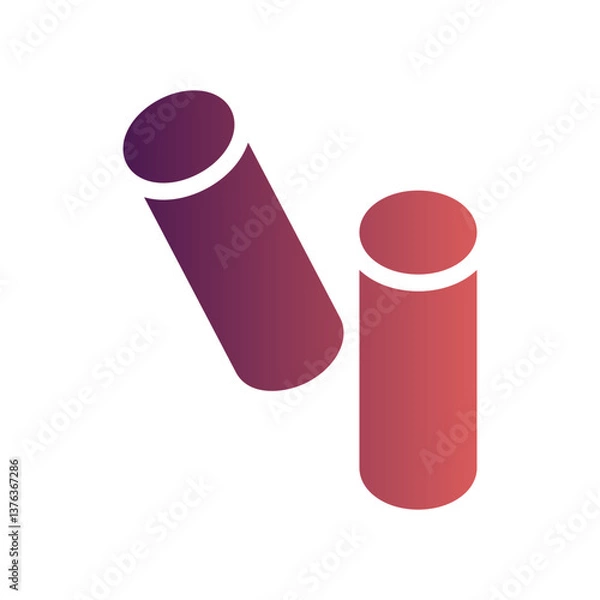 Fototapeta chalk flat gradient icon