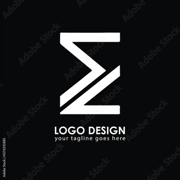 Obraz EC EC Logo Design, Creative Minimal Letter EC EC Monogram