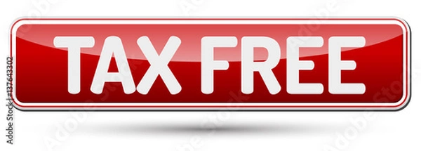Fototapeta TAX FREE - Abstract beautiful button with text.