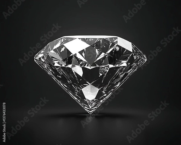 Fototapeta Sparkling Diamond with Dark Background. (2)