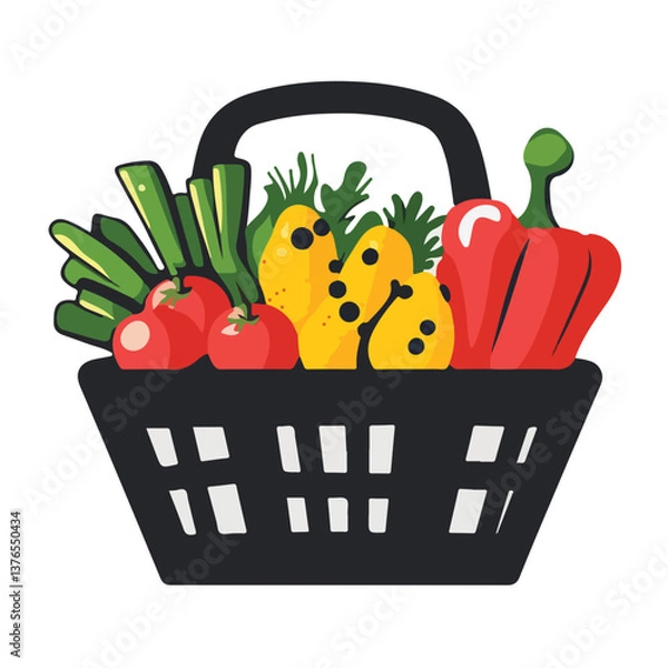 Obraz vegetables in a basket