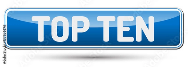 Obraz TOP TEN - Abstract beautiful button with text.