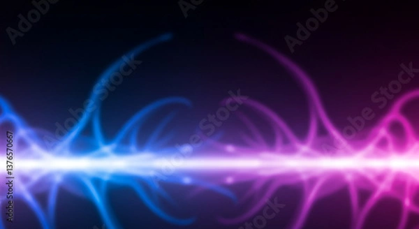 Fototapeta Abstract Light Lines Background for Vibrant Web Banners