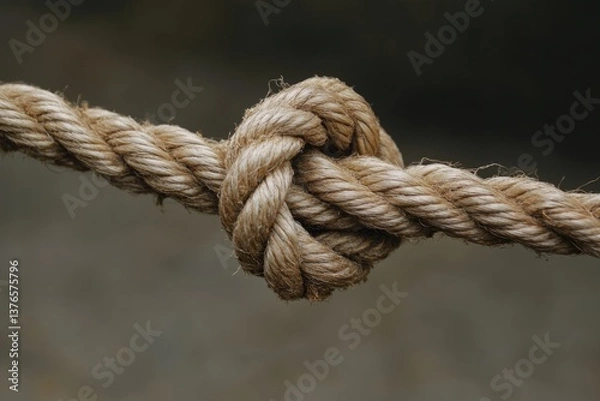 Fototapeta Exploring the Weak Link: Understanding Dependency and Danger in an Attached Chain