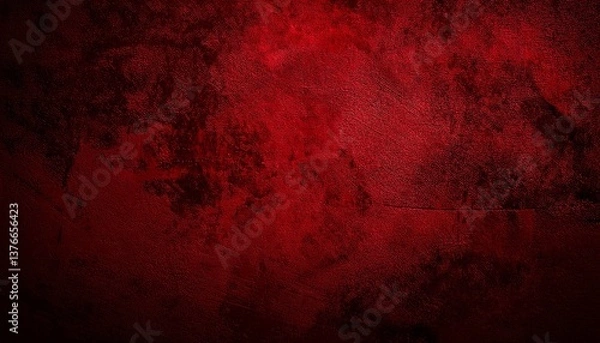 Obraz dark red grunge texture background horror