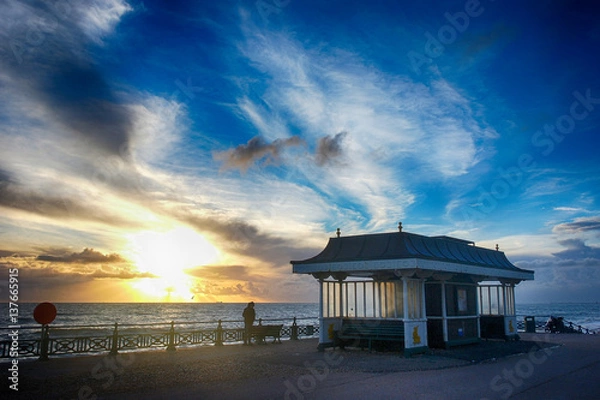 Obraz Brighton beach sunset