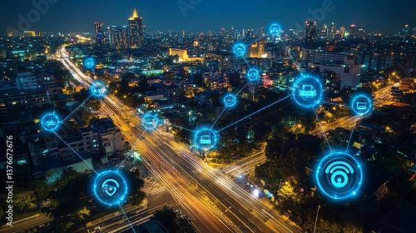 Fototapeta Complexity of information flows. Weaving encoded data. Binary code, optical cable 3D illustration. High-speed Internet, wireless technologies, network databases