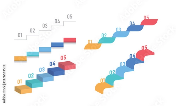 Obraz マイルストーン　階段